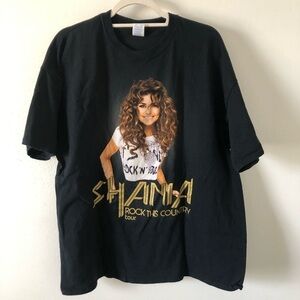 Shania Twain Gildan concert t shirt rock this country tour 2xl